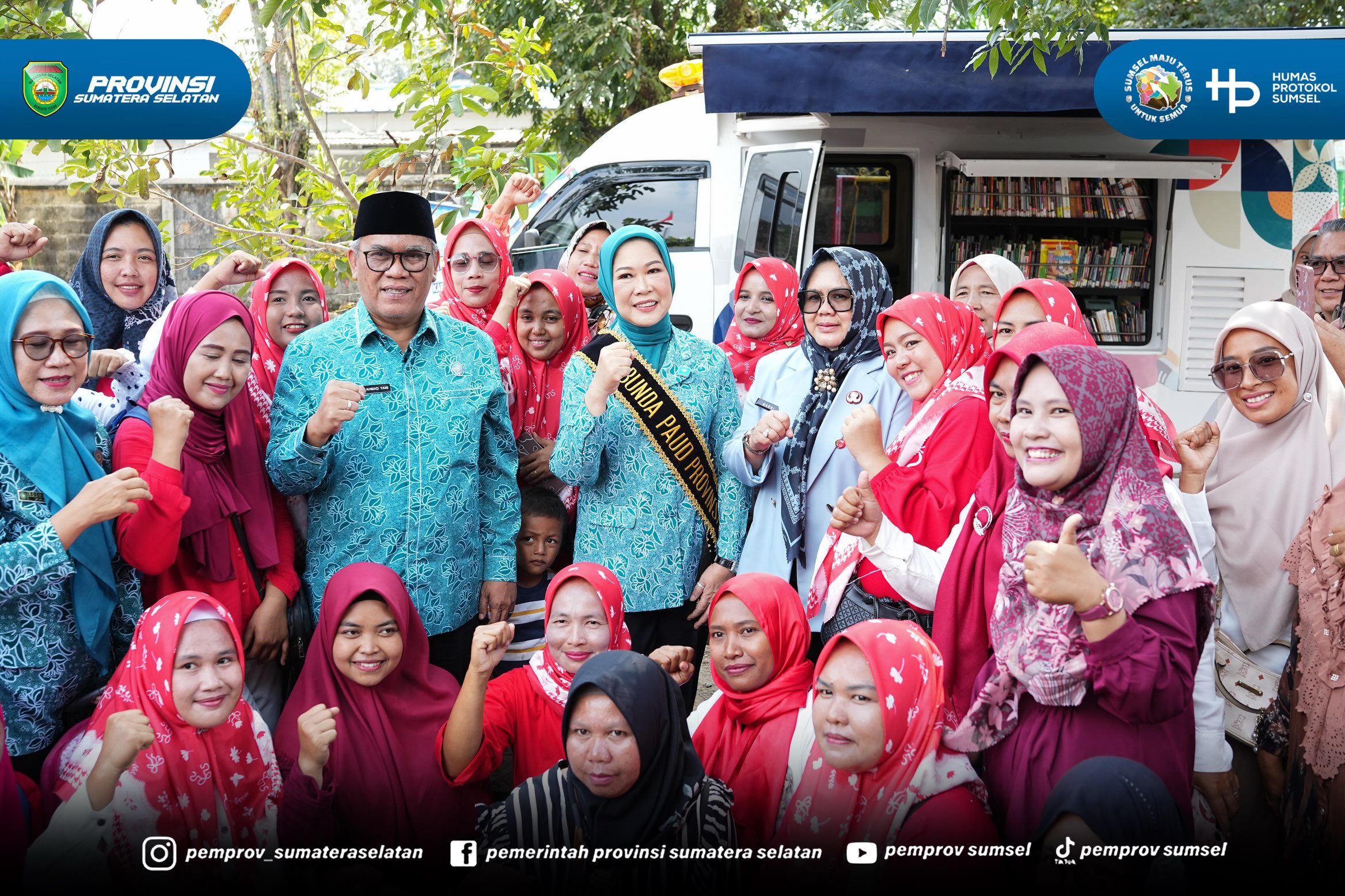 Muara Enim - Mengawali agenda kunjungan kerjanya di Kabupaten Muara Enim, Ketua Tim Penggerak Pemberdayaan dan Kesejahteraan Keluarga (TP PKK) Provinsi Sumatera Selatan, Hj. Feby Herman Deru, melakukan peninjauan langsung ke PAUD Binaan TP PKK Kab...