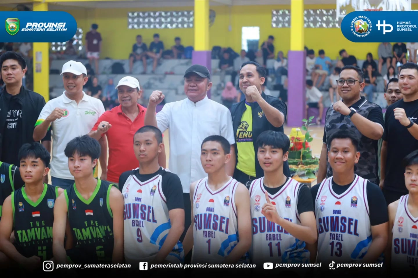 PALEMBANG — Gubernur Sumatera Selatan (Sumsel) Dr. H. Herman Deru secara resmi melakukan grand opening GOR Pemuda Sport & Entertainment sekaligus membuka pertandingan puncak Final Perbasi Cup I Kejuaraan Daerah (Kejurda) Kelompok Umur (KU) 14 dan...