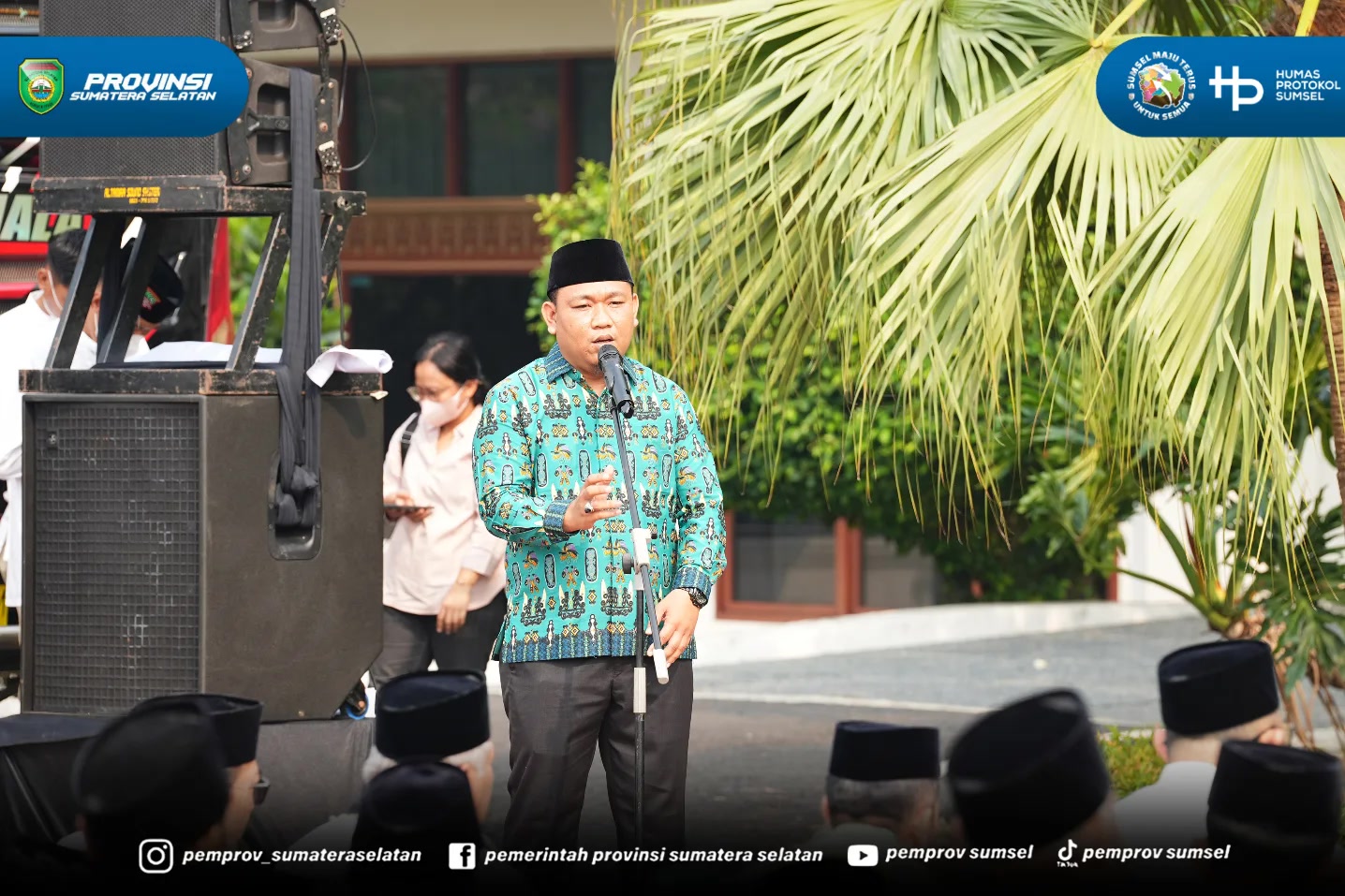 Palembang – Gubernur Sumatera Selatan (Sumsel) Dr. H. Herman Deru melepas keberangkatan Delegasi Pengurus Wilayah Nahdlatul Ulama (PWNU) Sumsel menuju Muktamar ke-35 NU di Tambakberas, Jombang, Jawa Timur, Selasa (25/5) pagi.