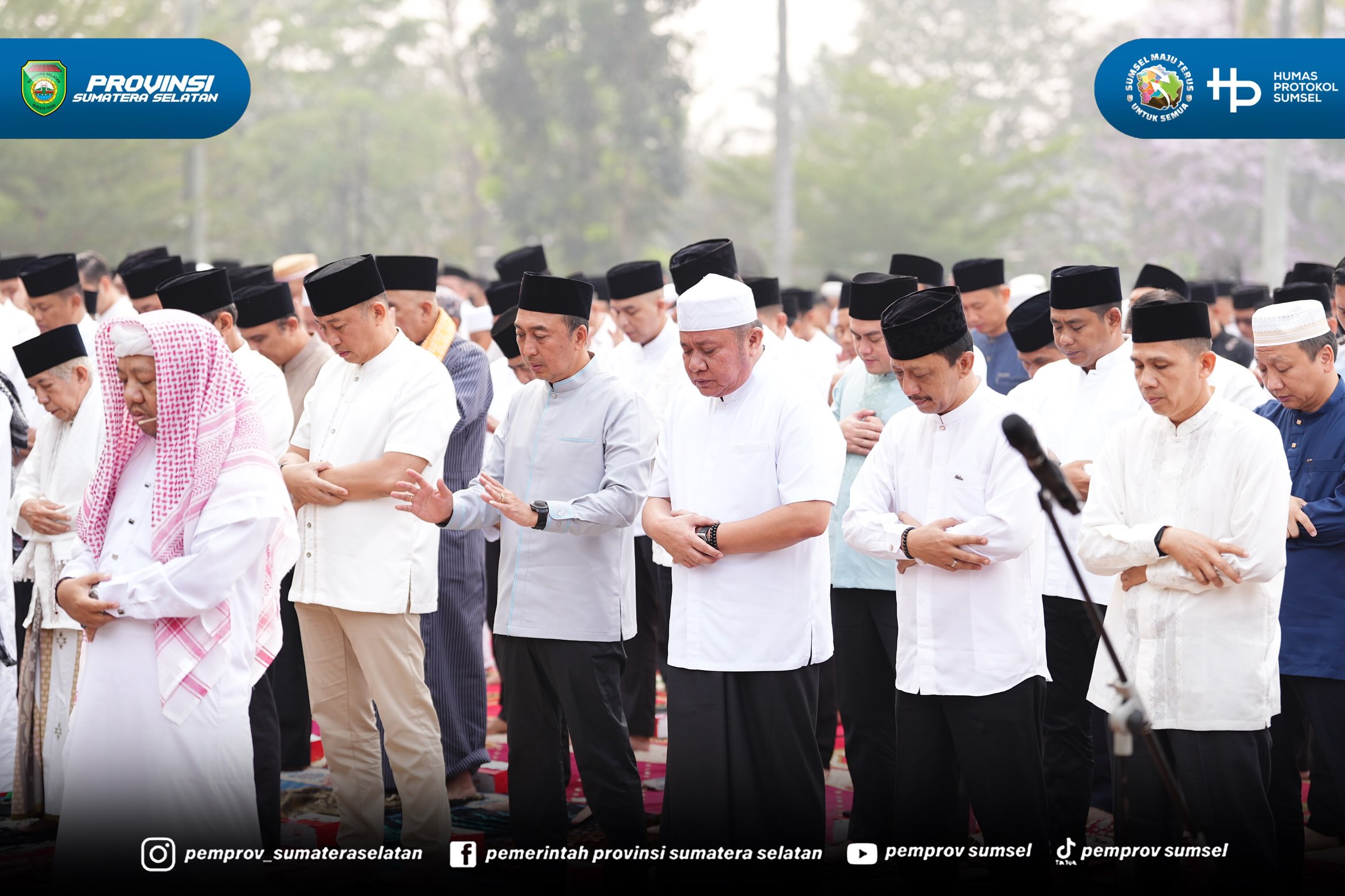 Palembang – Gubernur Sumatera Selatan (Sumsel) Dr. H. Herman Deru mengajak seluruh masyarakat untuk tetap bersyukur, memperkuat gotong royong, serta memperbanyak doa dalam menghadapi musim kemarau yang bersamaan dengan fenomena El Nino dan meningk...