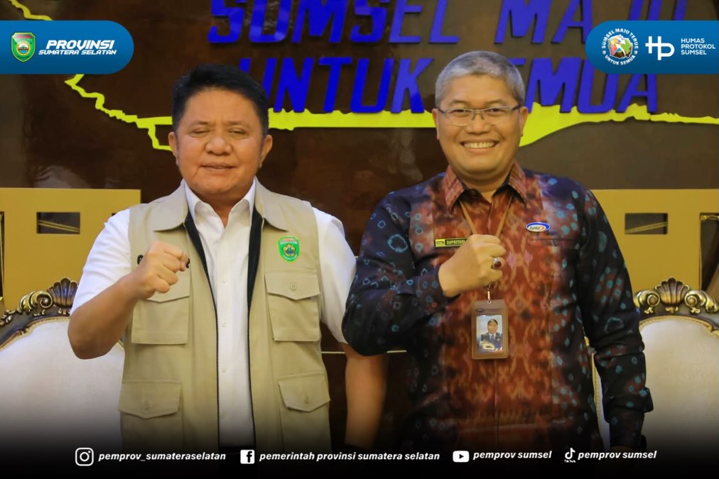 Palembang — Gubernur Sumatera Selatan (Sumsel) Dr. H. Herman Deru menerima audiensi Kepala Perwakilan Badan Pengawasan Keuangan dan Pembangunan (BPKP) Provinsi Sumsel, Supriyadi, dalam rangka silaturahmi sekaligus pamit sehubungan dengan kepindaha...
