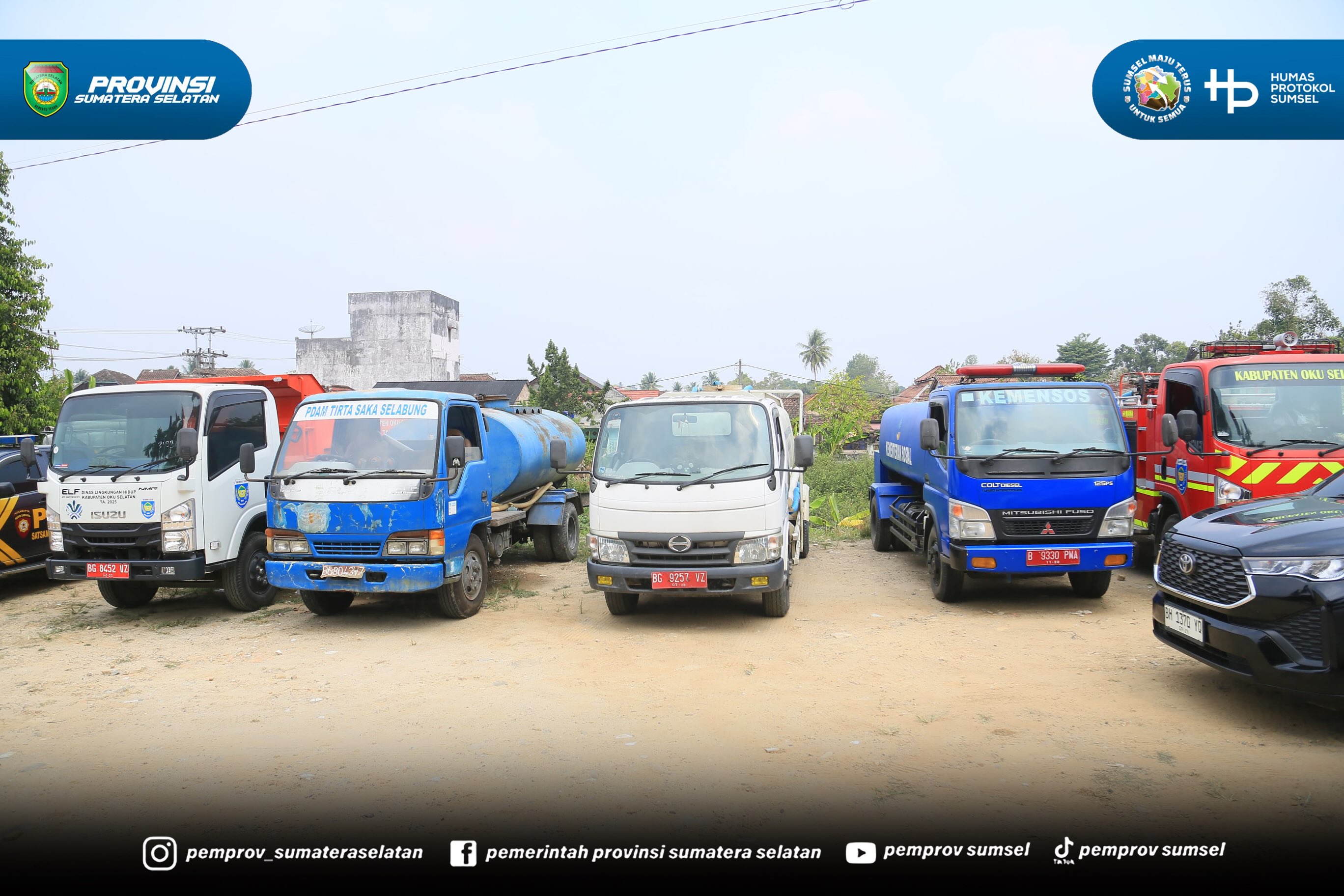 OKUS - Gubernur Sumatera Selatan (Sumsel), Herman Deru meninjau Posko Satgas Karhutla Kabupaten Ogan Komering Ulu Selatan (OKUS), Sabtu (19/09/2026).