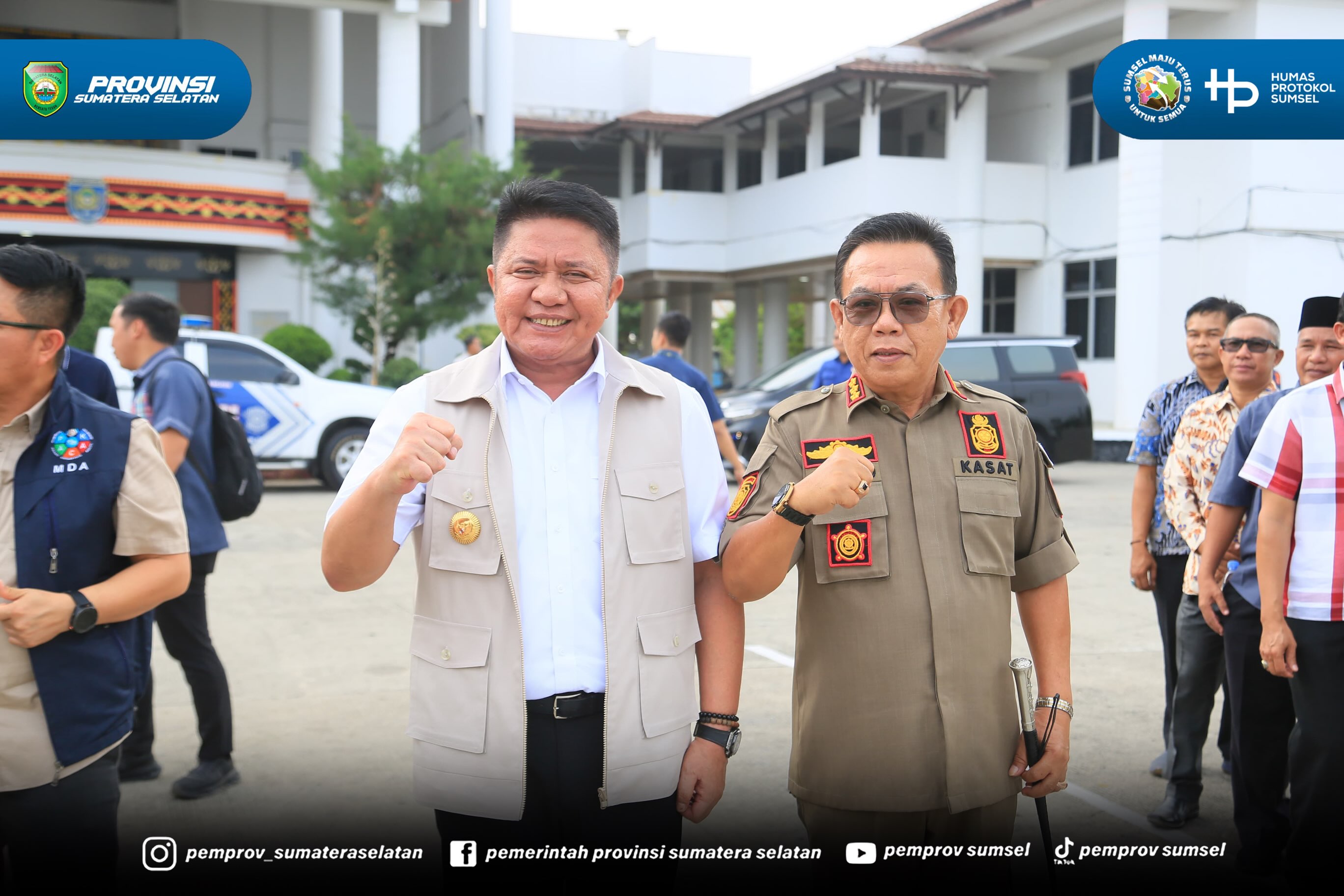 OKUS - Gubernur Sumatera Selatan (Sumsel), Herman Deru meninjau Posko Satgas Karhutla Kabupaten Ogan Komering Ulu Selatan (OKUS), Sabtu (19/09/2026).