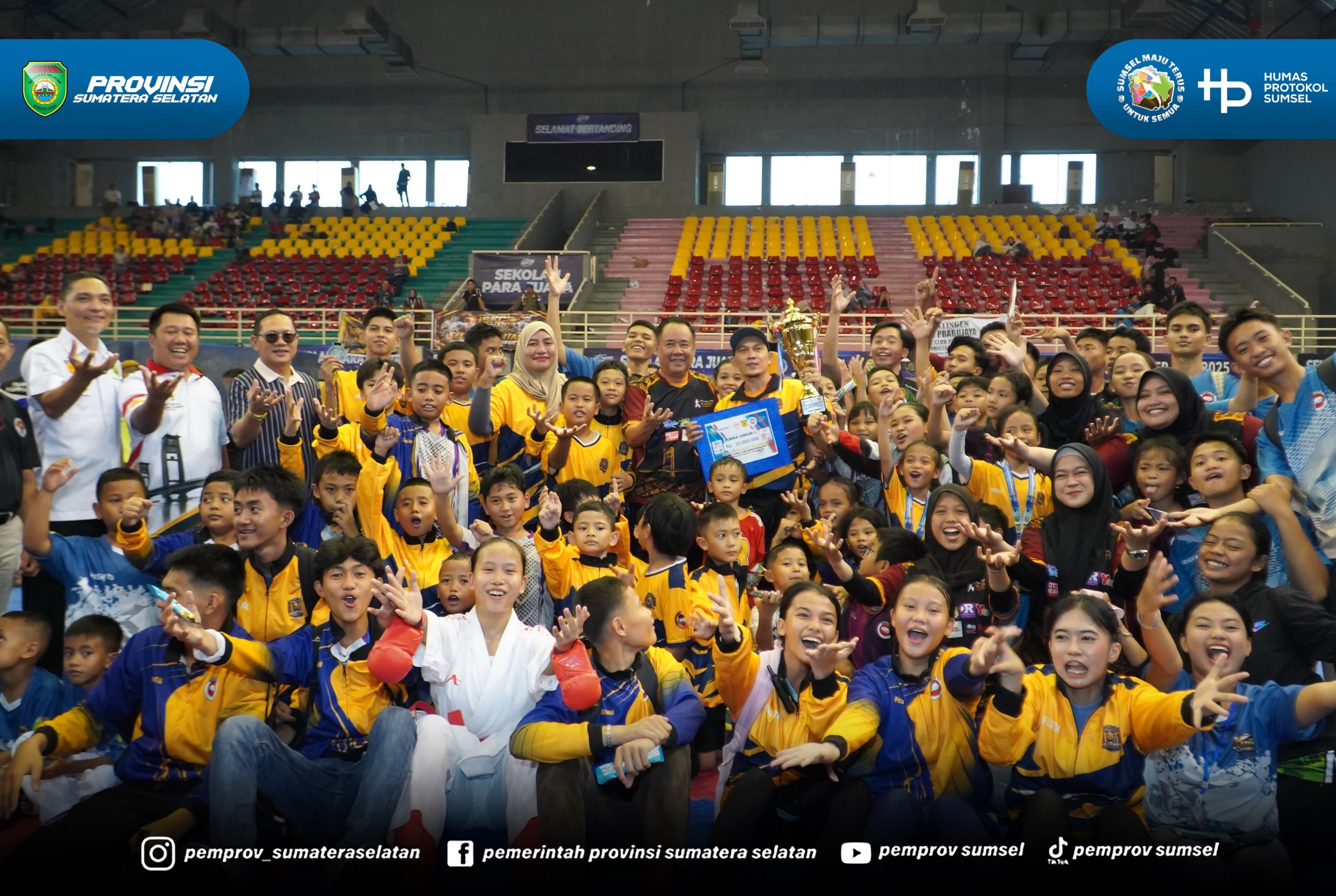 Palembang – Wakil Gubernur Sumatera Selatan H. Cik Ujang berharap para atlet karate di Sumatera Selatan tidak hanya berprestasi di tingkat provinsi, tetapi juga mampu mengukir prestasi di tingkat nasional.