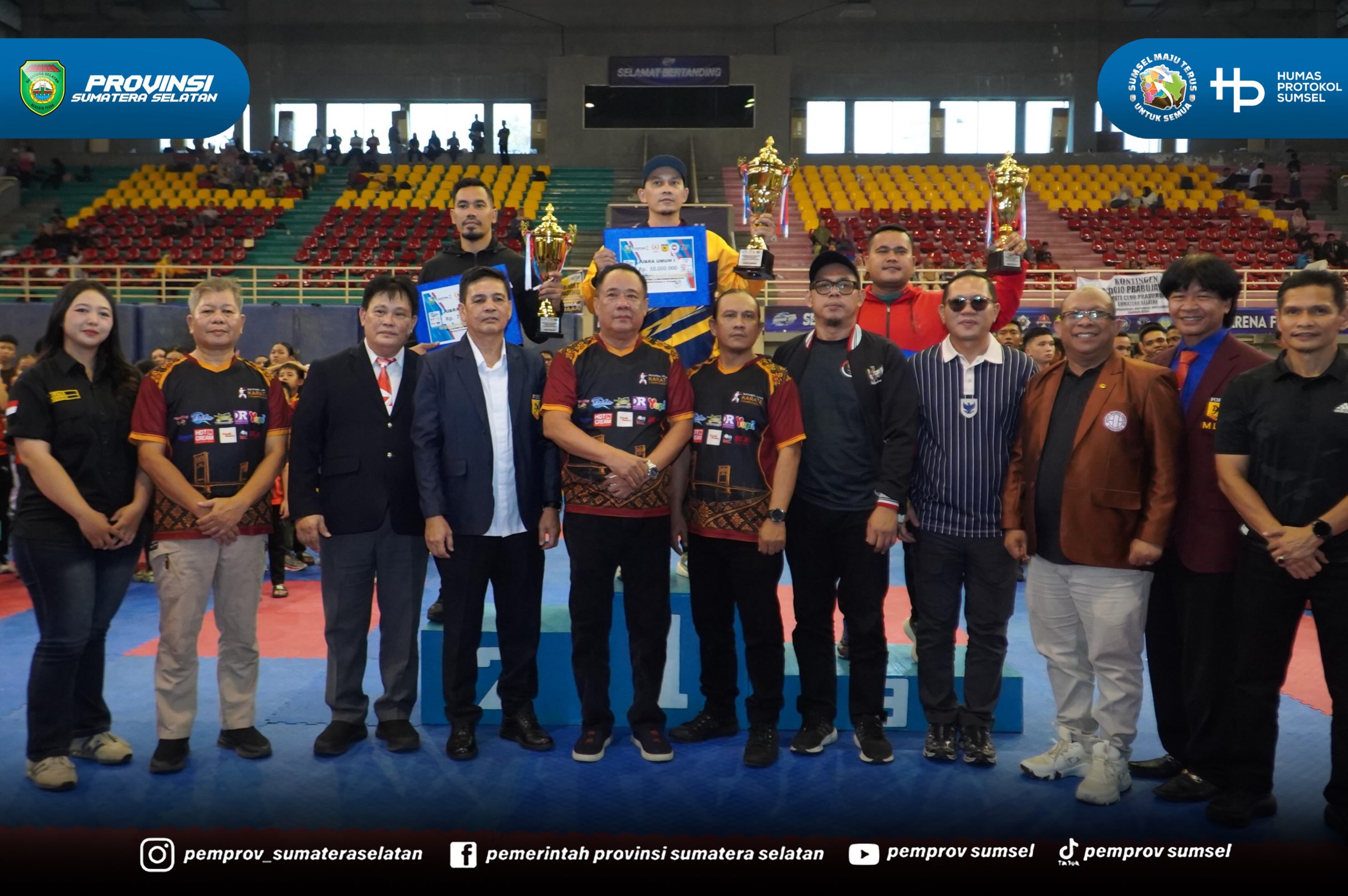 Palembang – Wakil Gubernur Sumatera Selatan H. Cik Ujang berharap para atlet karate di Sumatera Selatan tidak hanya berprestasi di tingkat provinsi, tetapi juga mampu mengukir prestasi di tingkat nasional.