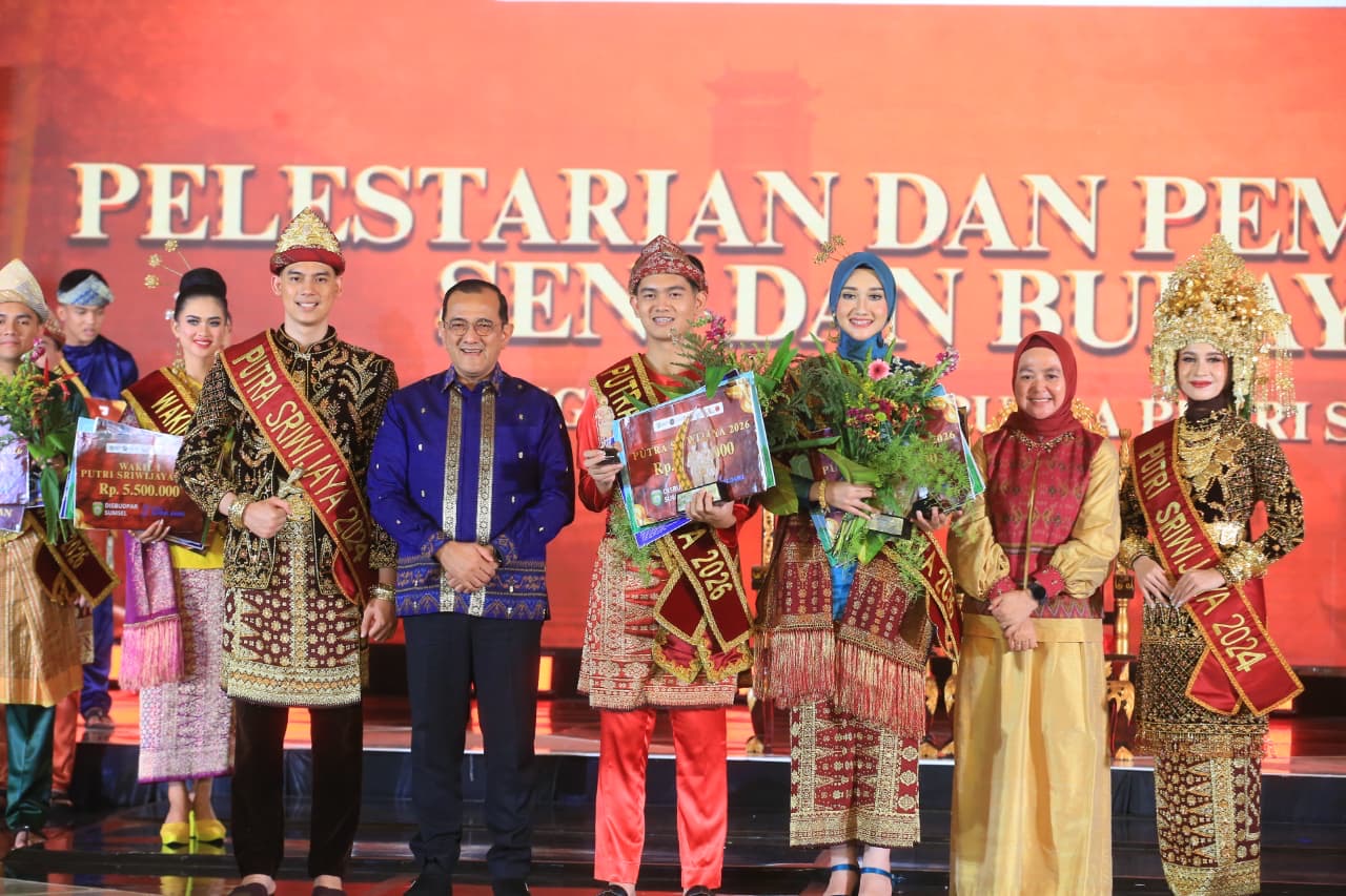 Sekda Sumsel Ajak Finalis Putra Putri Sriwijaya Jadi Wajah Pariwisata dan Budaya Sumsel