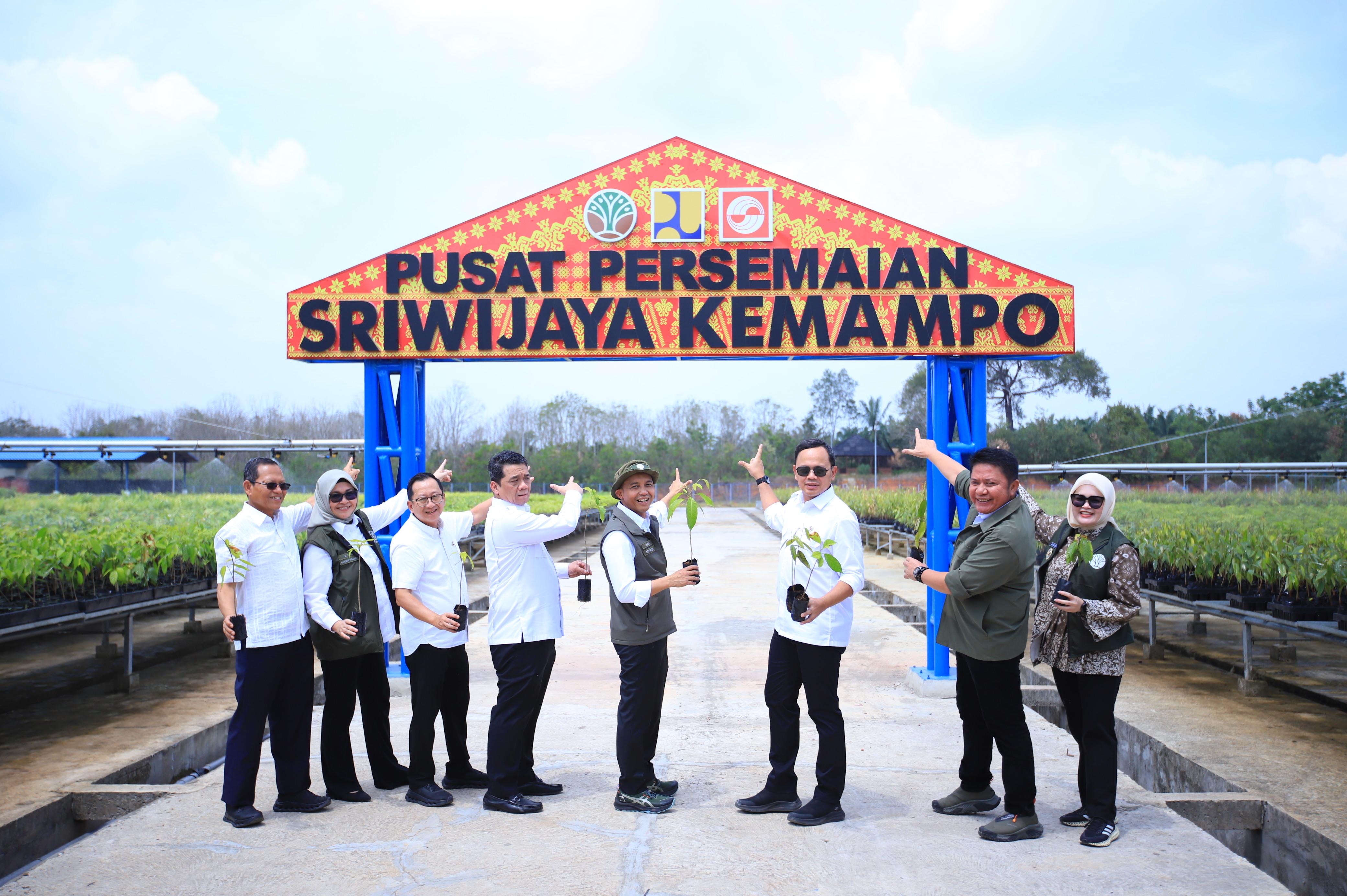 Gubernur Sumsel H Herman Deru meresmikan Persemaian Sriwijaya Kemampo