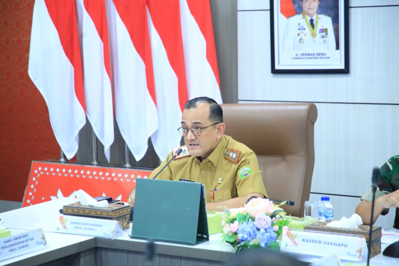 Sekda Sumsel Pimpin Rapat Pemantapan HUT ke-81 Kemerdekaan RI, momentum untuk memperkuat persatuan dan kebersamaan